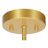 2-Light Rattan Drum Shade Dimmable Semi Flush Mount Ceiling Light with Gold Finish