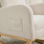 Fauteuil à bascule avec pieds en bois d'hévéa pour le salon-946505880
