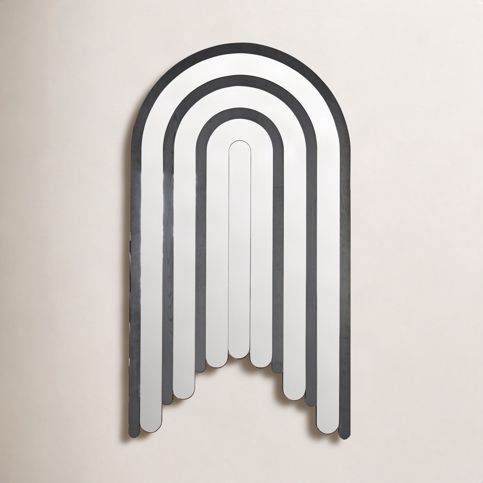 Delancy 72" Wood Arch Wall Mirror