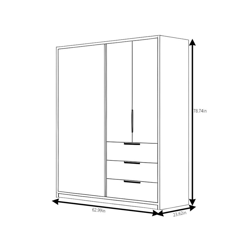 Mattos, H 78,74 po x l 62,99 po x P 23,62 po