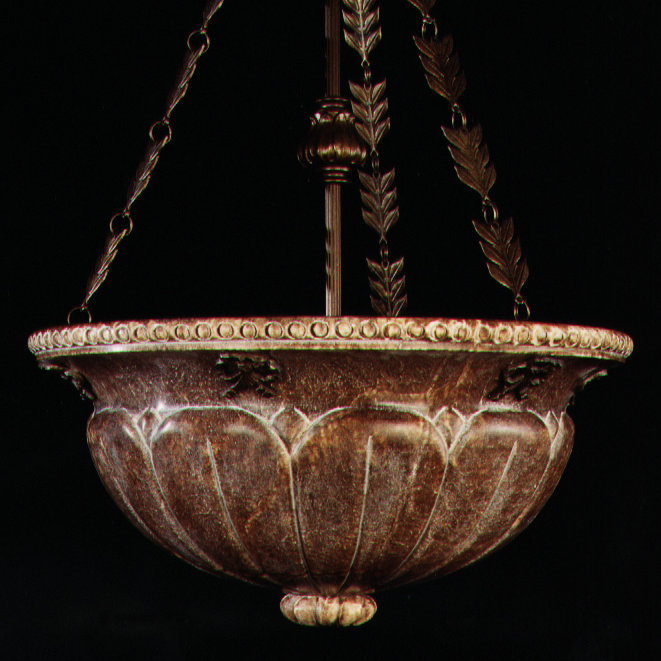 Digiovanni 3 - Light Uniform Flemish Bowl Pendant
