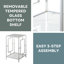 Sapienza Metal Frames End Table with Shelves-77653516