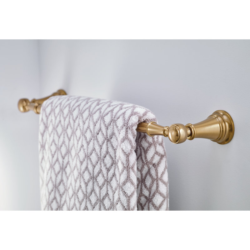 Weymouth 19" Wall Mounted Towel Bar, Brushed Gold