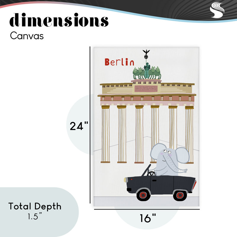 «Elephant & Berlin Architecture», conception par Carla Daly, H 24 po x l 16 po