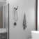 Single-Handle 4-Spray Dual Shower Faucet Set Trim Kit 1.8 GPM With Valve And Filtered Handheld Shower Head In Polished