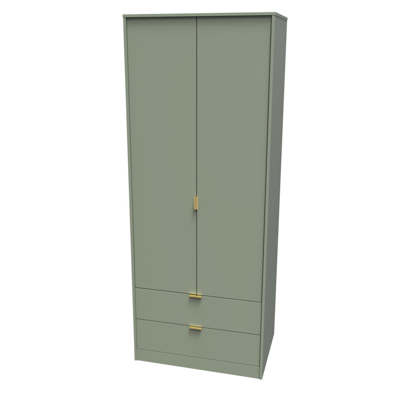 Fully Assembled Tuckerton Wardrobe, 197cm H x 74cm W x 53cm D, Reed Green