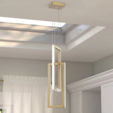 Luminaire suspendu rectangulaire à 2 lumières Marazi