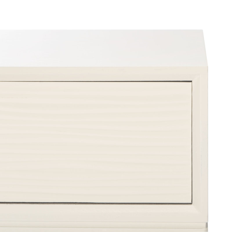 Cristian End Table with Storage, White