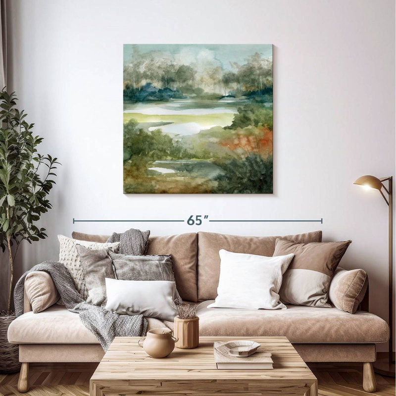 Calm Converging Streams, 39" H x 39" W