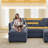 5-piece Modular Sectional Sofa With 2 Ottomans-180637847
