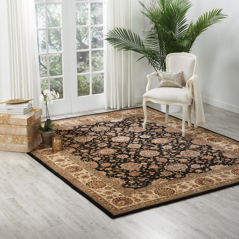 Tapis indigo Corina, Rectangle 7 pi 9 po x 9 pi 9 po
