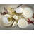 MANDALA GOLD 8 Piece Dinnerware Set, Service for 2