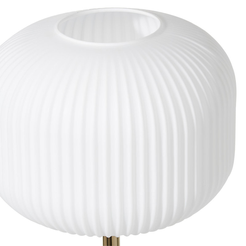 Elegant 64" Torchiere White Floor Lamp with Frosted Glass Shade