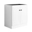 Meuble-lavabo moderne 30 po, portes à fermeture douce, contreplaqué blanc, lavabo non inclus, meuble-lavabo autoportant, 2