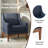 Arshanti 28.7" W Armchair With Solid Wood Legs-77429546