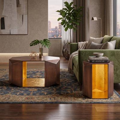 Orion Coffee Table & End Table Copper