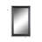 26" Black Beveled Lines Framed Accent Mirror