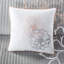 Courtepointe en coton imprimé 6 pièces, gris / pêche, double / grand, réversible, motif floral, rembourrage doux, pièce de coussins décoratifs avec coussins, coton, conception réversible, literie chaleureuse et tendance-126363483-126363486