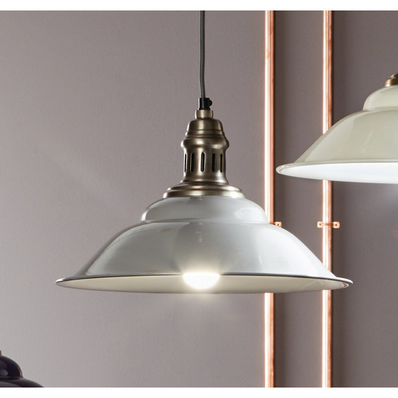 Linwood 1 - Light Dome Pendant, Grey