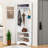 Modern Corner Coat Rack with Shoe Bench & Storage-1564157215