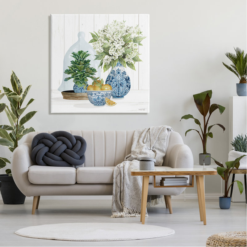 «Country Botanicals Citrus Arrangement» par Cindy Jacobs, impression sur toile tendue, H 12 po x l 12 po x P 0,5 po, Bois