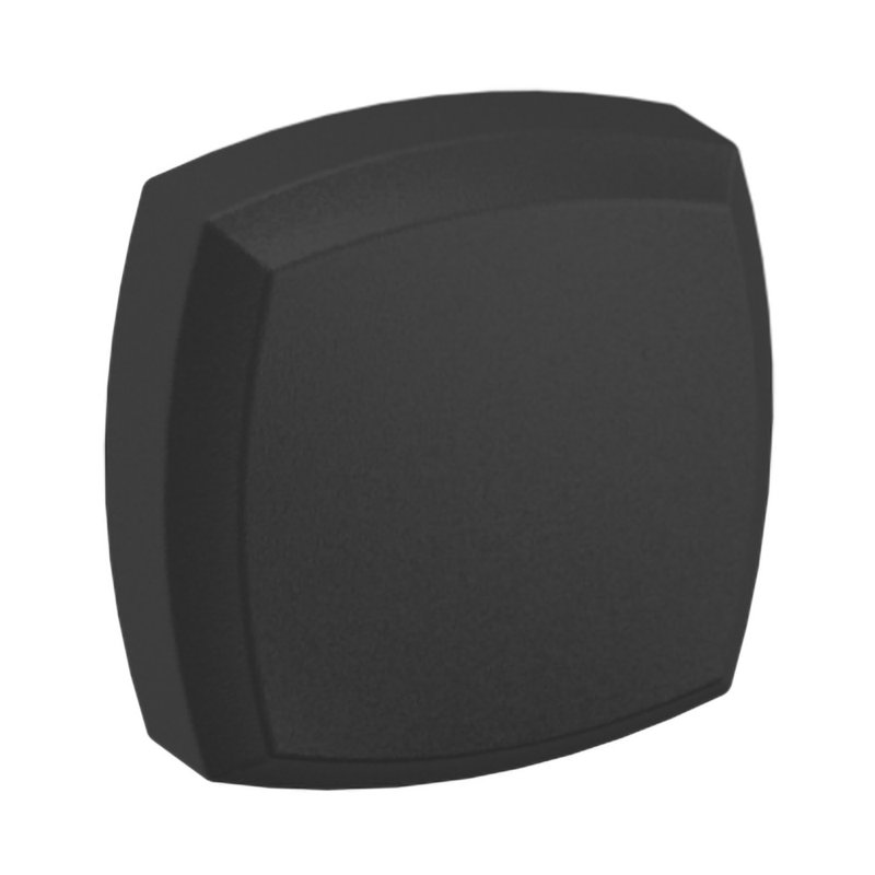 Square Satin Black Solid Brass Cabinet Knob