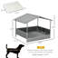 Niche pour chien en rotin avec coussin imperméable PawHut Wicker-787628740-787628746
