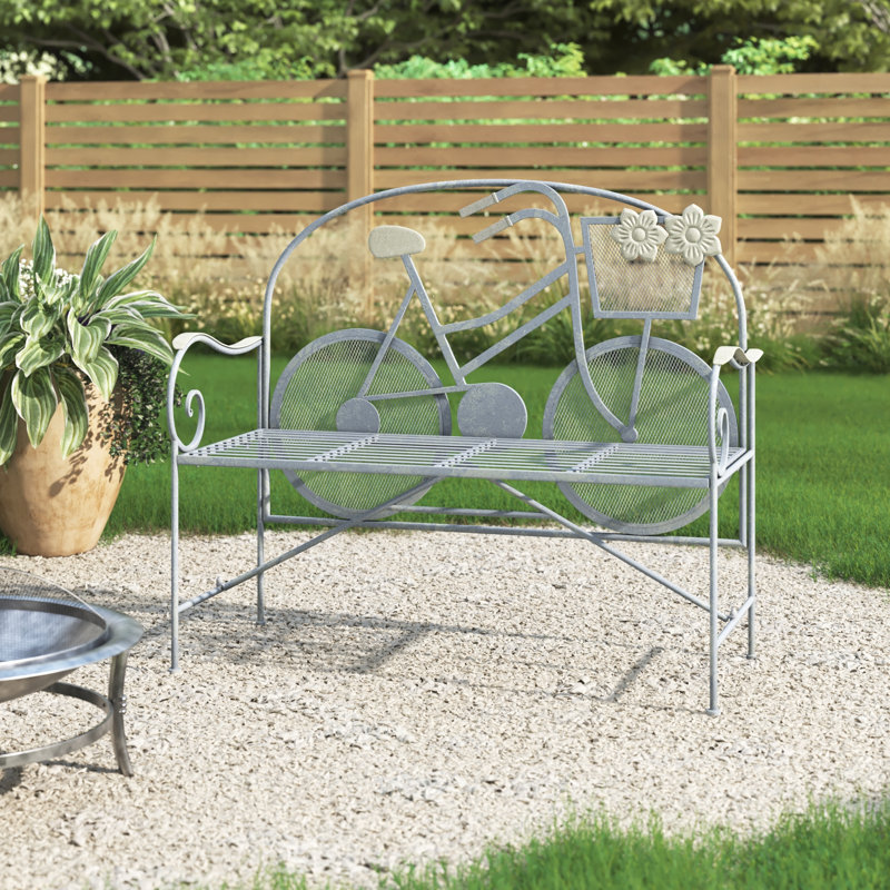 Banc de jardin en acier inoxydable Tyna