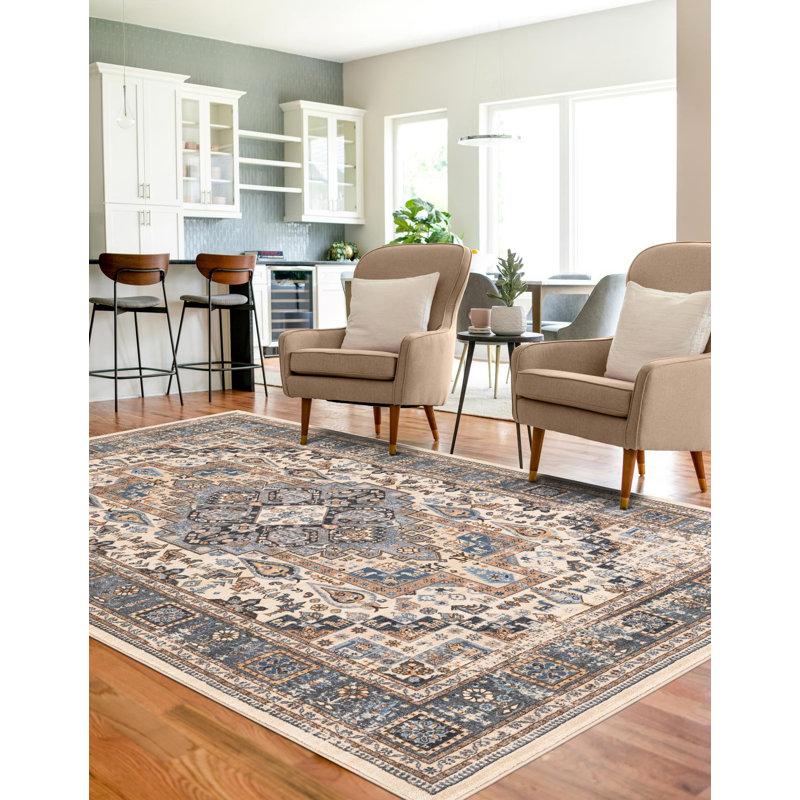 Qasr Tendria Rug, Rectangle 6'7" x 9'
