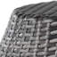 Table d'appoint de patio 14,00 po gris, composition en fer, Grace In, placement, design progressif-2033585467