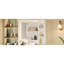 Armoire de salle de bain murale moderne de 24 pouces avec tablette réglable, barre de tour et miroir haute définition, construction en bois massif peint blanc-142111828