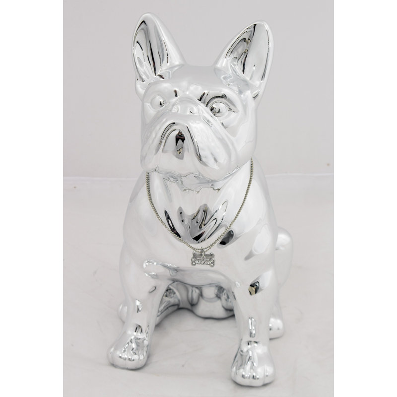 Altamese Figurines & Sculptures, 31.5cm H x 28cm W x 16.85cm D, Matt brushed nickel