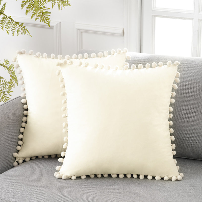 Housse de coussin Irwinton, Crème, 18" x 18"