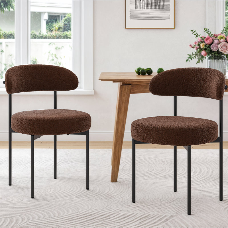 Keerthika Upholstered Dining Chair, Brown