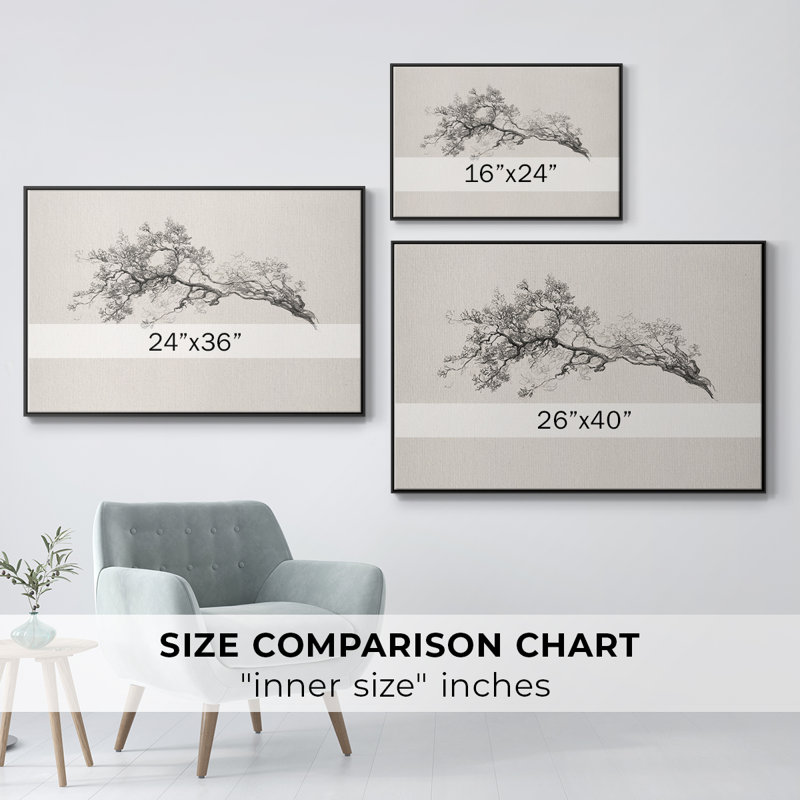 Toile tendue avec châssis rétro X, Black Floater Framed Canvas, H 27 po x l 41 po x P 2 po