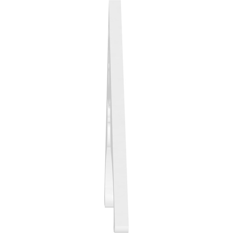 Pignon en PVC de qualité architecturale Heath, H 20 po x l 60 po x P 1 po, 7 / 12