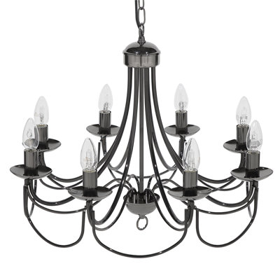 Abbottsmoor 8 - Light Candle Style Chandelier