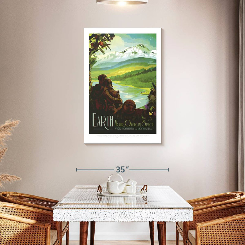 Alvord Your Oasis In Space, 45" H x 30" W