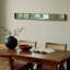 Miroir mural rectangulaire en bois massif