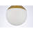 Bulera 1-Light Metal and Glass Globe Pendant with Adjustable Height-1935330148-1935330149
