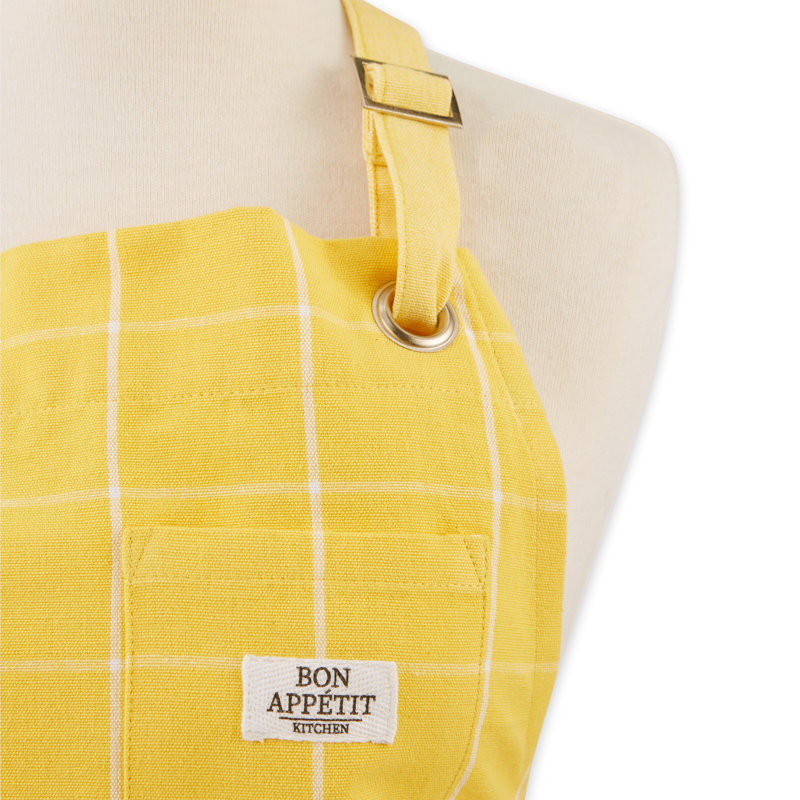 Checkered Bib Apron