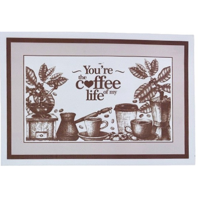 (30x45cm) Napperon en PVC souple - Café