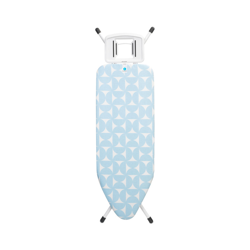 Brabantia Size C Large Ironing Board with Solid Steam Iron Rest, Fresh Breeze