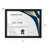 Melannco 12 In.X9.5 In Certificate Frames, Black/Plastic
