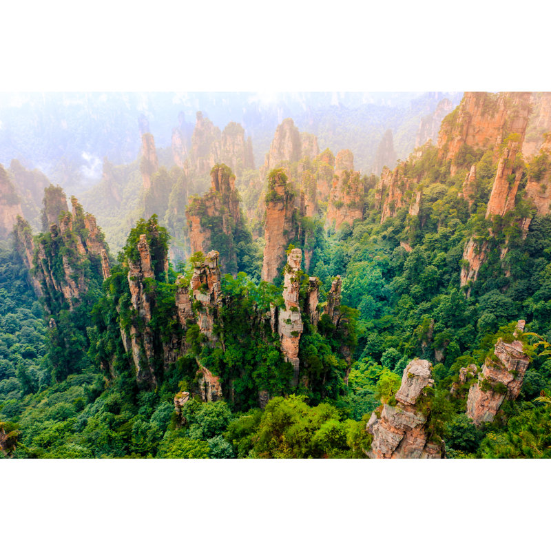 Bowlus Tianzi Mountian - Wrapped Canvas Print, 30cm H x 46cm W x 3.8cm D