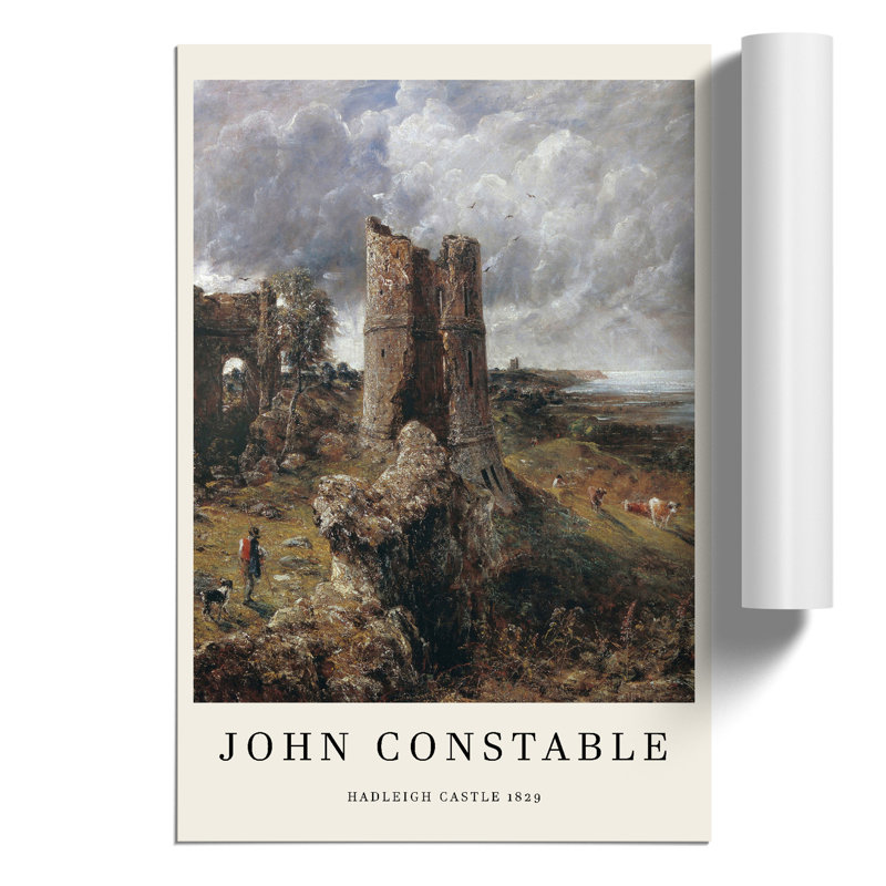 Hadleigh Castle by John Constable - No Frame Painting, 30cm H x 21cm W x 0.1cm D