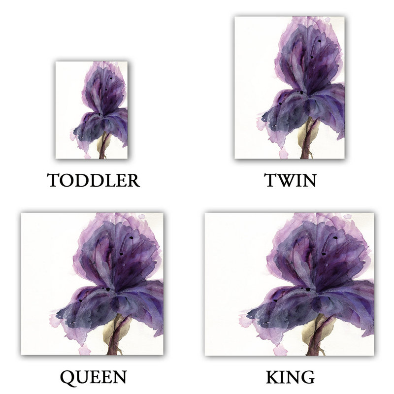 Floral Duvet Cover, 1 Twin Duvet Cover + 1 Standard Sham