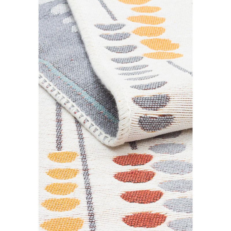 Selina Cotton Flatweave Area Rug, Rectangle 80 x 150cm