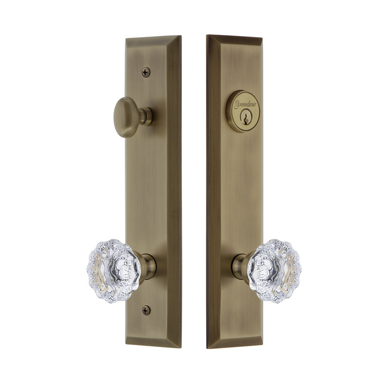 Ensemble de vestibule Fifth Avenue, Laiton rétro, 2,375 po