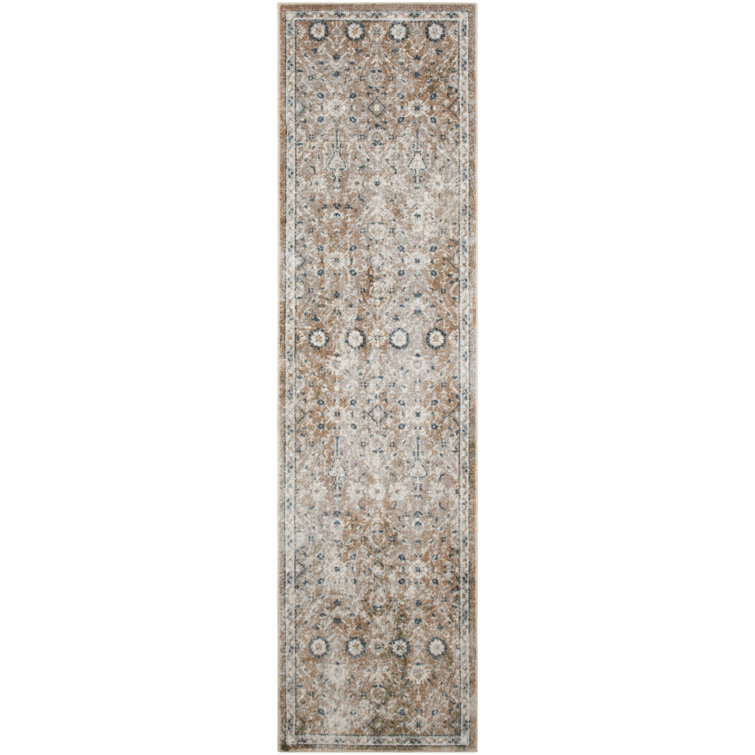 Nourison Astra Machine Washable Gold Gray Vintage Indoor Rug